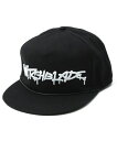 1001701/SWITCHBLADE/XCb`u[h/SB SPRAY LOGO CAP/BLACKxWHITE