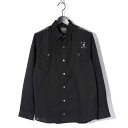 Roen/ロエン/77036004/17LINEN SH/BLACK/リネンシャツ/スワロ/LINEN SHIRTS