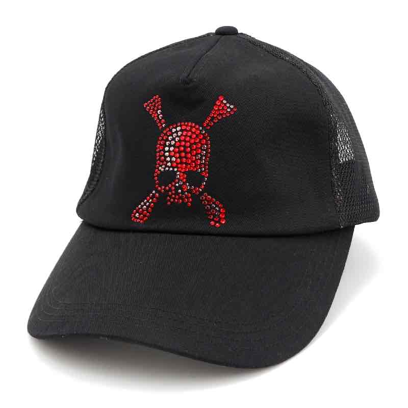 Roen/ロエン/73024001/SWARO SKULL B/B CAP/RED/CAP/GOODSスワロ スカルベースボールキャップ/帽子/レッド