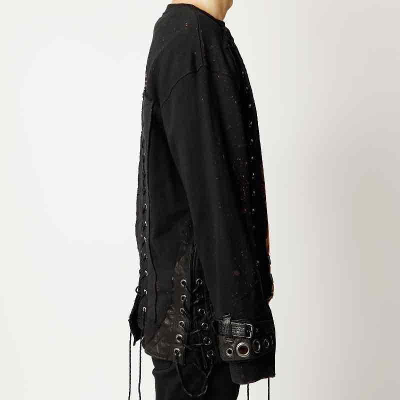 TT / Shohei Takamiya / TT-306 / FINAL DEEP NOISE / BLACK / ハンドメイド / リメイク/ スウェット / HANDMADE / REMAKE / TOPS