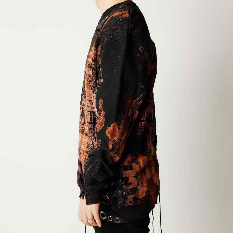 TT / Shohei Takamiya / TT-306 / FINAL DEEP NOISE / BLACK / ハンドメイド / リメイク/ スウェット / HANDMADE / REMAKE / TOPS