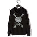 Roen / ロエン / 53147008 / PAISLEY SKULL PK / PARKA / パーカー / hoodie / フーディ / BLACK