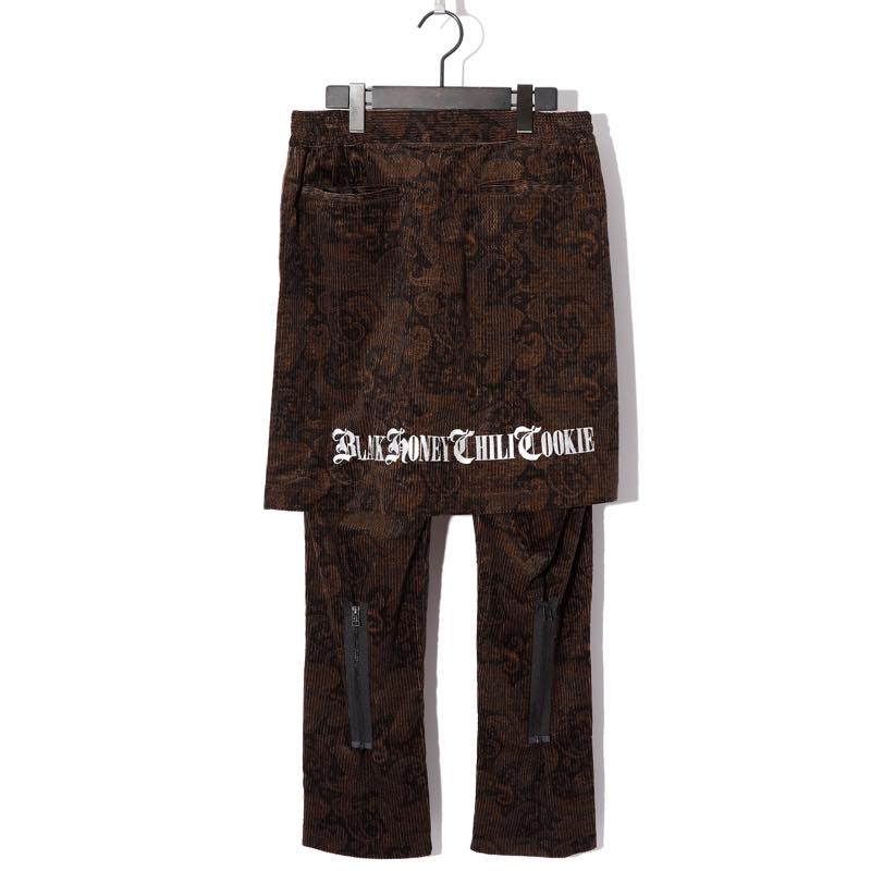 2905408 / BLACK HONEY CHILI COOKIE / B.H.C.C Embroidery Paisley Pants / BLACK / BOTTOMS