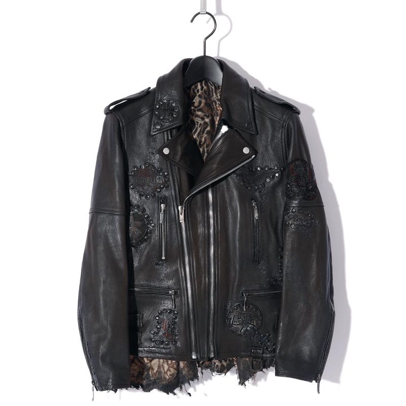 Roen / ロエン / 70000002 / WAPPEN RIDERS JKT / ライダースジャケット / BLACK