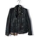 Roen / ロエン / 70000003 / STUDS RIDERS JKT / ライダースジャケット / BLACK