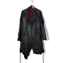 Roen / ロエン / 70000005 / METAL LEATHER PARTS COAT / コート / BLACK