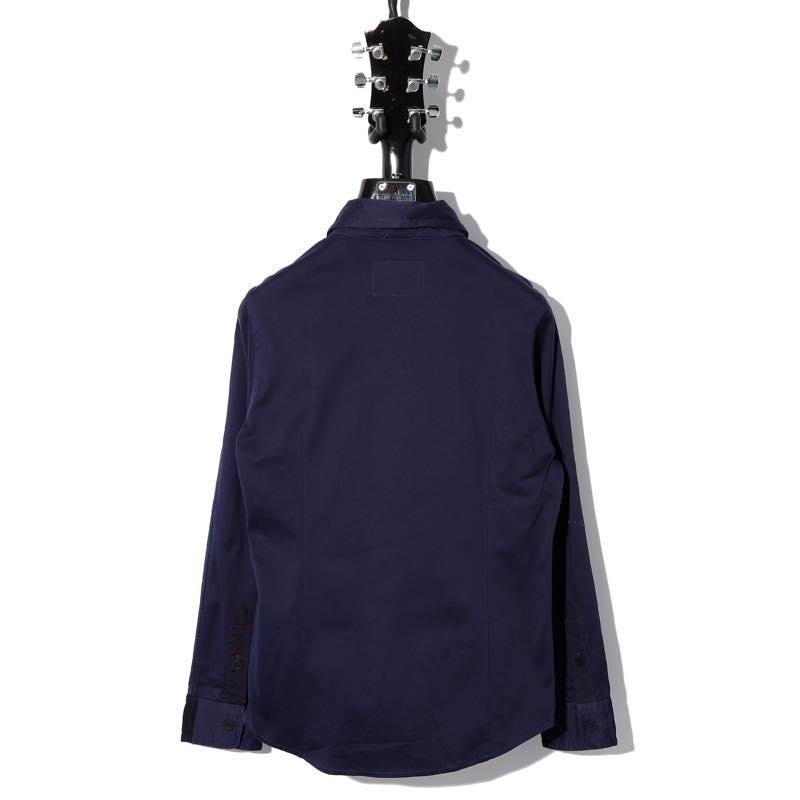 Cherry Sunburst / 2261S001 / REMAKE PATCH WORK HALF CHANGE GARMENT DYEING SHIRT / B:BLUE / チェリーサンバースト / TOPS / トップス