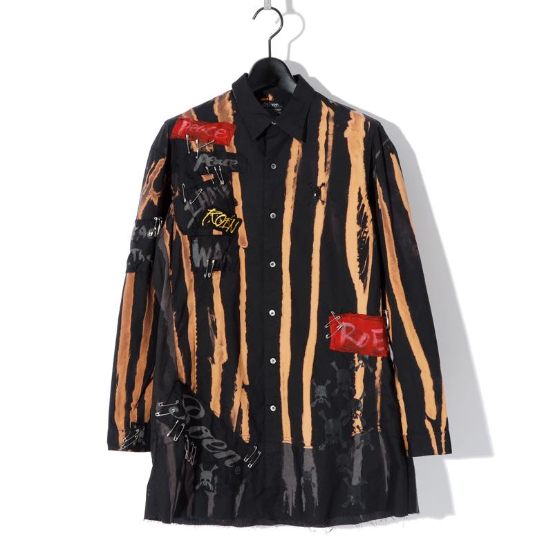 Roen / ロエン / 75136802 /REMAKE STRIPE SH / BLACK / リメイク / TOPS