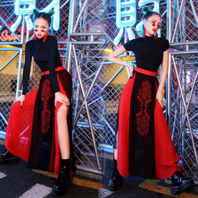 中国風 ダンス衣装 大人用 上下セット セットアップ セクシー チャイナボタン ジャズ hippop ヒップホップ ジャズダンス衣装 ステージ衣装 おしゃれ 練習着 舞台用 イベント上着 ストリート ダンスウェア レディース 女性用 S M L XL チャイナ風普段着