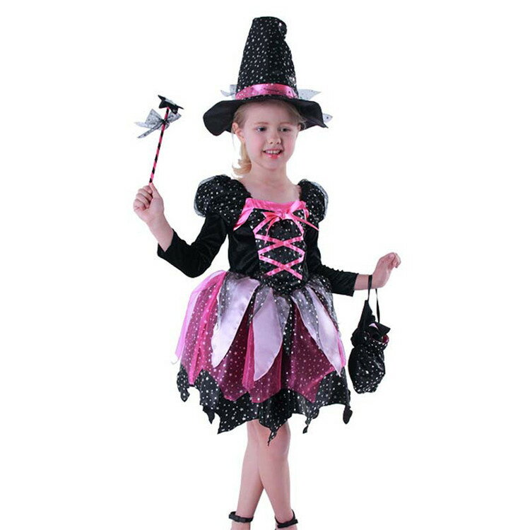 女の子 ハロウィーン衣装 魔女 デビル コスプレ かかし ハロウィン 仮装 女の子 ハロウィーン衣装 おもしろ 仮装 魔法使い マジック キャスター キャラクター 帽子付き キッズ 小学生 中学生 クリスマス イベント用品 パーティー コスチューム 変装 発表会 舞台劇 cosplay