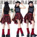 チェック柄 黒 赤 女の子 韓国k-pop jazz キッズ ダンス 衣装 スカート ブラック レッド タンクトップ へそ出し ショートトップ トップス スカート 単品販売 上下セット ぴったり かっこいい おしゃれ ヒップホップ パフォーマンス衣装 子供服 演出服 練習着 団体服 発表会