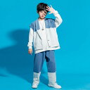 デニム ベスト キッズ ダンス衣装 セットアップ 女の子 男の子 子供 子ども 上下セット キッズ ダンス デニムパンツ 青 ブルー トップス パンツ ロングパンツ ヒップホップ スポーツ ストリート韓国 K-POP hiphop レッスン 演出服 舞台服 団体服 発表会 ジャズ ファッション 3