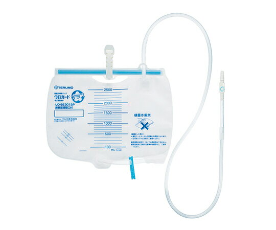 テルモ ウロガードプラス 閉鎖式導尿バッグ 新鮮尿採取口なし UD-BE3012 （5個入り） 排液チューブ 導尿チューブ 滅菌