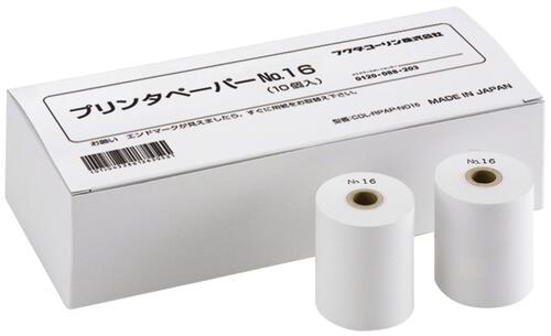 【まとめ買い10巻】プリンタペーパーNo.16 1箱 10巻入 COL-RPAP-NO16 血圧計用 消耗品 プリンタ用紙 健太郎 スポットチェックモニタ オムロン