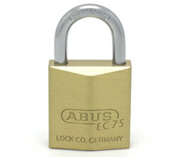 ABUS 真鍮南京錠 ディンプルキーシリンダー EC75 30mm