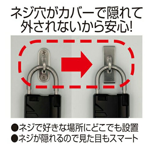 ノムラテック ネジ隠しカバー付き スリムアイプレート 快適防犯 N-1313 3