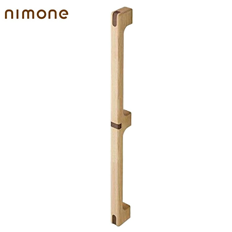 樂天商城 - マツ六 木製一体型手すり nimone 600mm クリアベージュ NM-600C 1本入