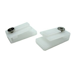 大感謝祭ポイント10倍汎用部品 網戸ガイド ビス固定用 中芯 シルバー網戸用 2個入 網戸-101