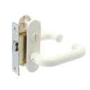 朝日工業 Kシリーズ MIWA 交換用特殊錠 M-68 浴室錠 (YKK・バックセット31mm・フロント記号 MIWA・ホワイト)