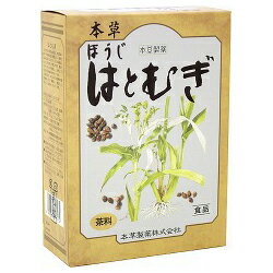 ◆特 長◆●はとむぎの歴史は古く、約300年前の「本朝食鑑」(1695)に「香煎或は古加志(コガシ)」とある如く、はとむぎを煎じて茶に代用、昔から多くの人々が利用し、活用して今日に受け継がれております。「本草 ほうじはとむぎ」は、はとむぎの風味が損なわれないよう調整し、香ばしくおいしくお飲みいただけます。◆メーカー（※製造国または原産国）◆本草製薬株式会社※製造国または原産国：日本◆原材料◆はとむぎ、はぶ茶、茶葉、しそ葉、みかんの皮 【ご注意1】この商品はお取り寄せ商品です。ご注文されてから発送されるまで約10営業日(土日・祝を除く)いただきます。 なお、商品によりましては、予定が大幅に遅れることもございますので、何卒あらかじめご了承お願いいたします。【ご注意2】お取り寄せ商品以外の商品と一緒にお買い上げの場合は、全ての商品が揃い次第の発送となりますので、ご了承下さい。 ※パッケージデザイン等が予告なく変更される場合もあります。※商品廃番・メーカー欠品など諸事情によりお届けできない場合がございます。 商品区分：【健康食品】【広告文責】株式会社メディスンプラス：0120-205-904 ※休業日 土日・祝祭日文責者名：稗圃 賢輔（管理薬剤師）