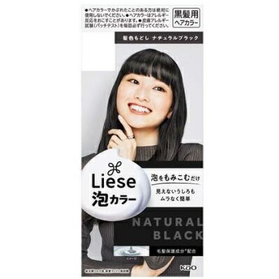 【花王】リーゼ 泡カラー（黒髪用） 髪色もどし ナチュラルブラック 100ml 〔医薬部外品〕 ※お取り寄せ商品