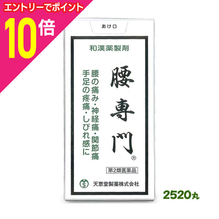 楽天あんしん通販　リリーフ【ポイント10倍：年内まるまるお得 ※要エントリー】【第2類医薬品】【天恵堂製薬】腰専門 2520丸