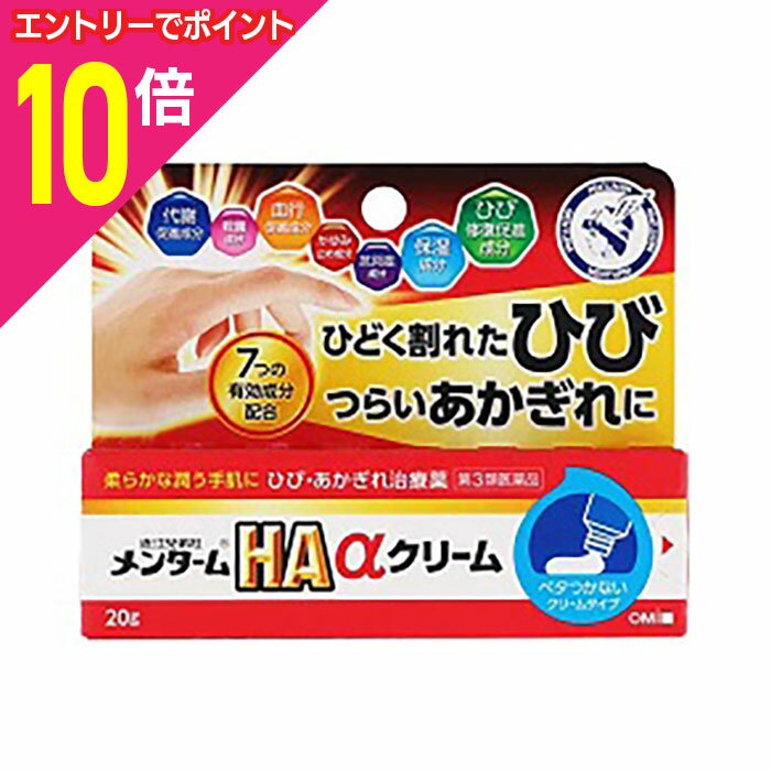 【ポイント10倍：お買い物マラソンと同時開催 ※要エントリー】【第3類医薬品】【近江兄弟社】近江兄弟社メンターム HAαクリーム 20g ※お取り寄せになる場合もございます