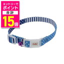 【ポイント合計15倍:お買い物マラソンと同時開催 ※要エントリー】【ペティオ】CAT COLLAR ボーダードットカラー ブルー 1個 ☆ペット用品 ※お取り寄...