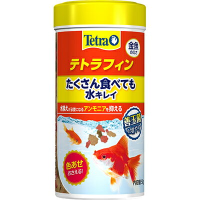 ◆特　長◆ ・消化吸収に優れたすべての金魚用のフレークタイプのフードです。・食べ残しやフンが減り、たくさん与えても水を汚しにくい配合です。・金魚の健康に必要な栄養素を厳選、バランスよく配合しているため、金魚が健全に成長します。・オメガ3脂肪酸やアミノ酸バランスに優れた良質なタンパク質を豊富に含み、金魚の健康を維持することで丈夫な身体を保ちます。・金魚の赤色を色あせさせないために、原材料にアスタキサンチンの豊富なシュリンプミールを配合しています。 【お客様へ】本商品は、賞味期限3ヵ月以上の商品をお届けしております。 ◆メーカー（※製造国または原産国）◆ スペクトラムブランズジャパン 株式会社 ※製造国または原産国：ドイツ ◆対象動物種・年齢◆ 金魚 ◆原材料・成分◆ 【原材料】フィッシュミール、穀類、酵母、植物性蛋白質、シュリンプミール、油脂、海藻、糖類、レシチン、クエン酸、βグルカン、ビタミン類、ミネラル類【保証成分】粗蛋白質42.0％以上、粗脂肪11.0％以上、粗繊維2.0％以下、粗灰分10.5％以下、水分6.5％以下【エネルギー】339kcal/100g 【ご注意1】この商品はお取り寄せ商品です。ご注文されてから発送されるまで約10営業日(土日・祝を除く)いただきます。 【ご注意2】お取り寄せ商品以外の商品と一緒にお買い上げの場合は、全ての商品が揃い次第の発送となりますので、ご了承下さい。 ※メーカーによる商品リニューアルに伴い、パッケージ、品名、仕様（成分・香り・風味 等）、容量、JANコード 等が予告なく変更される場合がございます。予めご了承ください。 ※商品廃番・メーカー欠品など諸事情によりお届けできない場合がございます。 ※ご使用期限またはご賞味期限は、商品情報内に特に記載が無い場合、1年以上の商品をお届けしております。 商品区分：【ペットフード】【広告文責】株式会社メディスンプラス：0120-205-904 ※休業日 土日・祝祭日文責者名：稗圃 賢輔（管理薬剤師）