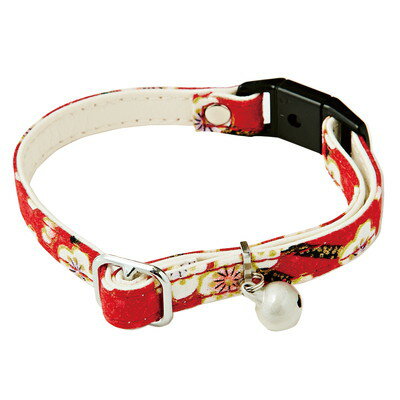 【ペティオ ADD.MATE】にゃんごころ 猫首輪 うめ 赤 1個 ☆ペット用品 ※お取り寄せ商品