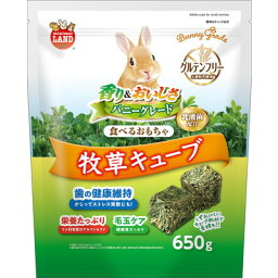 【4/29(月)迄クーポン配布中】【マルカン】バニーグレード 牧草キューブ 650g ☆ペット用品 ※お取り寄せ商品【賞味期限：3ヵ月以上】【RCP】