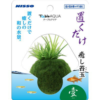 【マルカン ニッソー】テーブルアクア 置くだけ癒し苔玉 壹 （イチ） 1個 ☆ペット用品 ※お取り寄せ商品