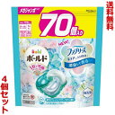 【4/29(月)迄クーポン配布中】【送料無料の4個セット】【P＆G】ボールドジェルボール4D 爽やかフレッシュフラワーサボンの香り つめかえ用 メガジャンボサイズ 70個入【RCP】