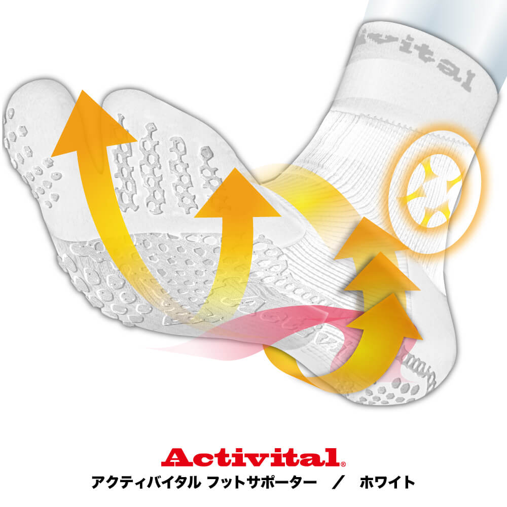 楽天市場】アクティバイタル ソックス（カラーホワイト）の通販