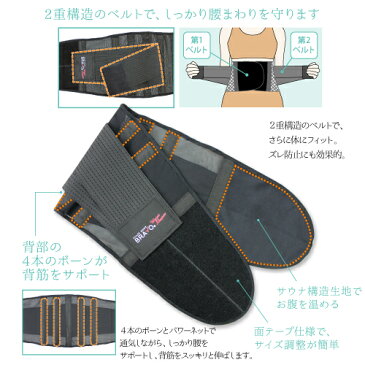 【メーカー直売 正規品 & 送料無料(一部地域除く) 】シェイプゾーン ブラボー BRAVO ウエストシェイパー / 腰 腰痛 サポーター メンズ レディース つらい サウナ 温かい 腰まわり 楽 らく