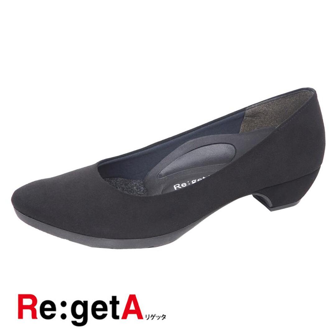 【大感謝SALE：2980円】リゲッタ ポインテッドトゥ スエード調 / Re:getA Regeta pointed toe 防汚 撥水 痛くない 履きやすい 靴 シューズ 疲れにくい 歩きやすい 楽ちん レディース 【 HR-3500】 グッズマン【在庫限り】