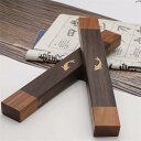 文鎮 書道用 木製 鯉 文房具 黒檀 ペーパーウェイト 書道 2本組 30*4*2.4cm 贈り物 ギフトボックス