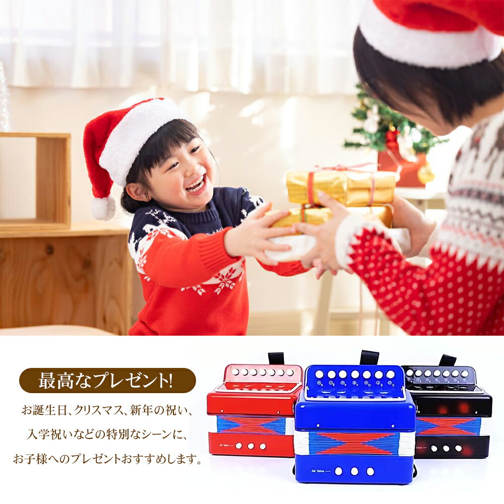 ピアノアコーディオン アコーディオン 楽器 10鍵 初心者 おもちゃ 音楽 楽器 子供用 キッズ 知育玩具 教育おもちゃ 楽器 指先の知育 室内 遊び 早期開発 指先訓練 聴覚発達 色 動物認知 小学生 男の子 女の子 子供 キッズ 3歳 4歳 5歳 6歳 7歳 出産祝い 誕生日 クリスマス anshin01-10002848 あんしん生活館 サンプル画像3