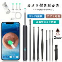 耳かき カメラ付き耳かき 耳掃除 光る耳かき Wi-Fi接続 アプリ可視 高画質カメラ搭載 LED採用 子供 大人 お年寄り 全年齢対応 0014