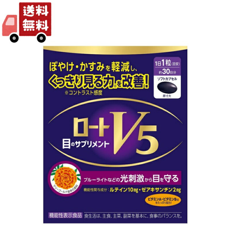 送料無料 ロートV5粒A (30粒入) ロート製薬 目のサプリメント ロートV5【機能性表示食品】