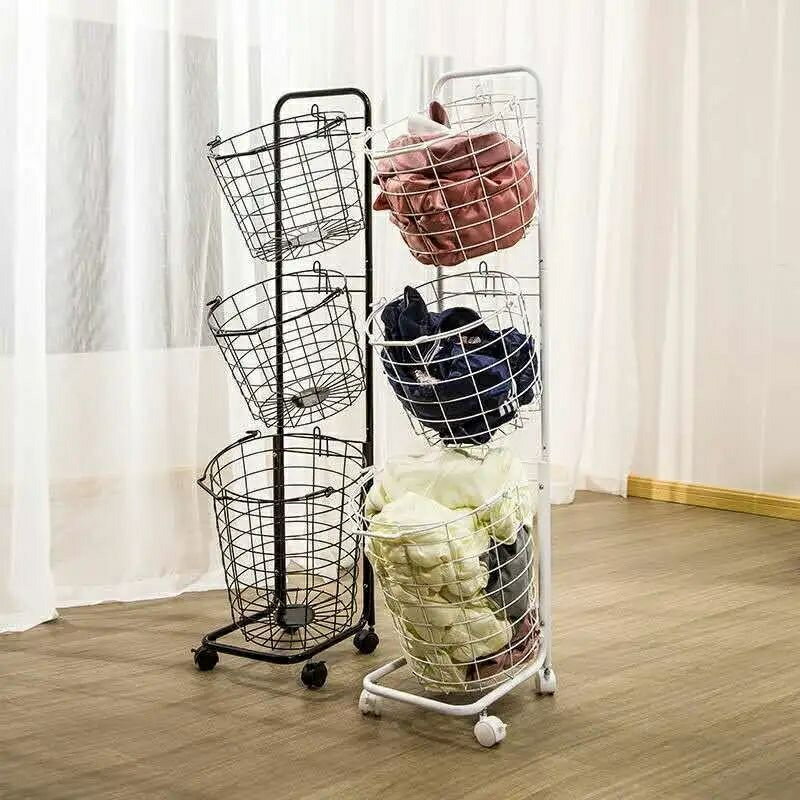 ランドリーバスケットランドリーワゴン ランドリーラック おしゃれ 収納 ランドリー バスケット ワゴン..