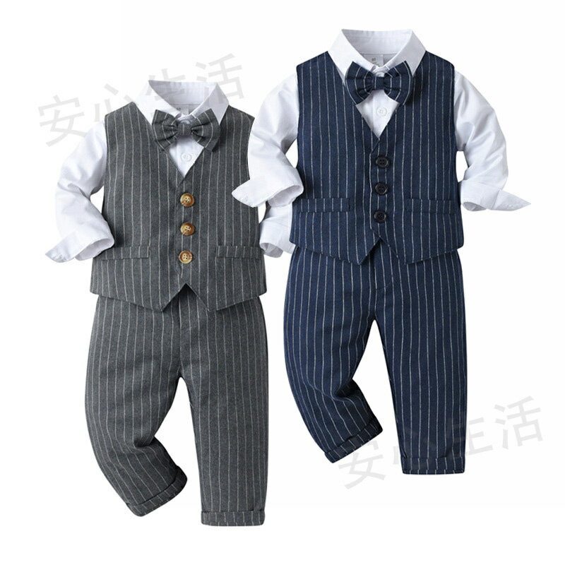 最安値挑戦/ベビー フォーマルスーツ 長袖 キッズ 子供服 ベビー服 子供スーツ上下セット入学式 卒業式 入園式 80cm-130cm発表会結婚式 正月 子供服...