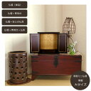 【楽々設置】【大サイズ】ミニ仏壇「黒檀」大サイズ〔日本製〕【単品】【専用台セット】【安心の仏具セット】上置タイプ 小型 ミニ仏壇 紀州漆器 コンパクト マンショ...