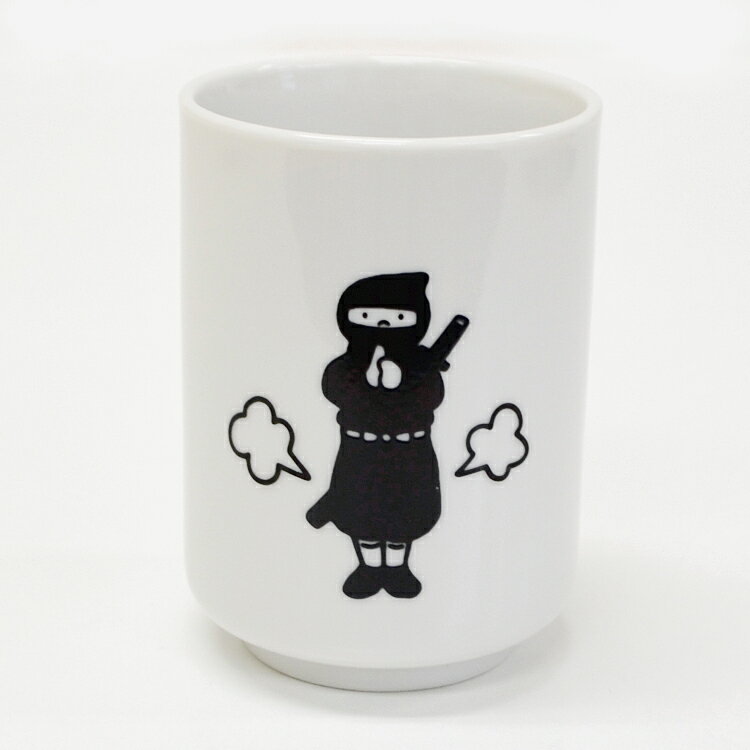 【マジック湯呑】「JAPAN　色変わり湯のみ/忍者」忍者がカエルに変わるオモシロ湯のみ【マジック湯呑み】【湯呑み】【ゆのみ】【湯呑】【湯のみ】【湯飲み】【プレゼント】【忍者】【カエル】【父の日】【敬老の日】【お土産】【JAPAN】【日本】【サプライズ】【日本製】