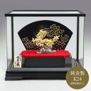 【純金製】福来（ふく）「辰」宝珠水晶・24金35g使用　中サイズ［No.2］専用ケース入り［造幣局検定入り］K24/純金/置物/干支/辰/龍/登り龍/立身出世/家内安全/商売繁盛/金運/運気アップ/縁起物/記念品/縁起/玄関飾り/2024年/来福/招福/開運/御祝/資産/美術品/工芸