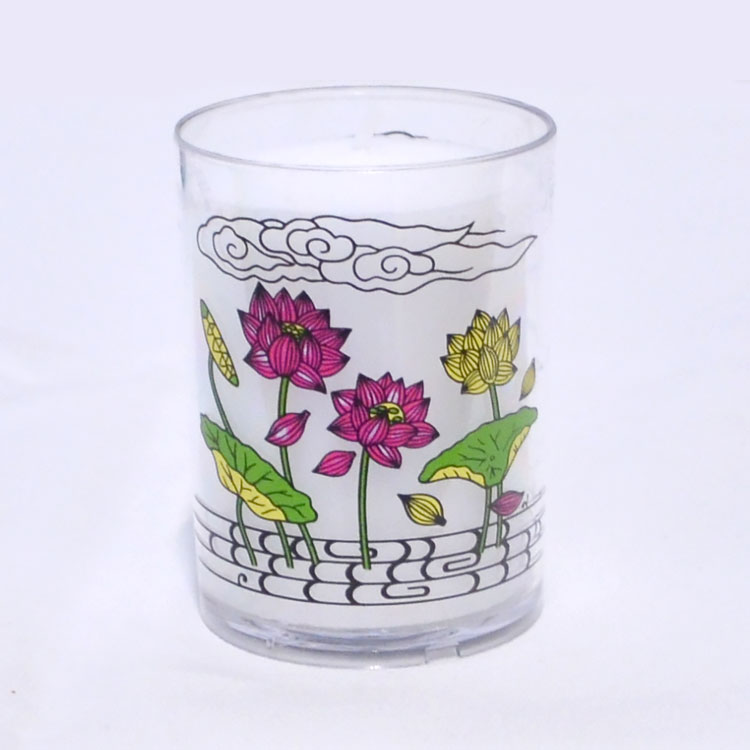 【燭台なし】24時間ボ−ティブ［蓮花］台なし【燃焼時間24時間】【HZ461-01】【蝋燭】【お供え】【カッ..