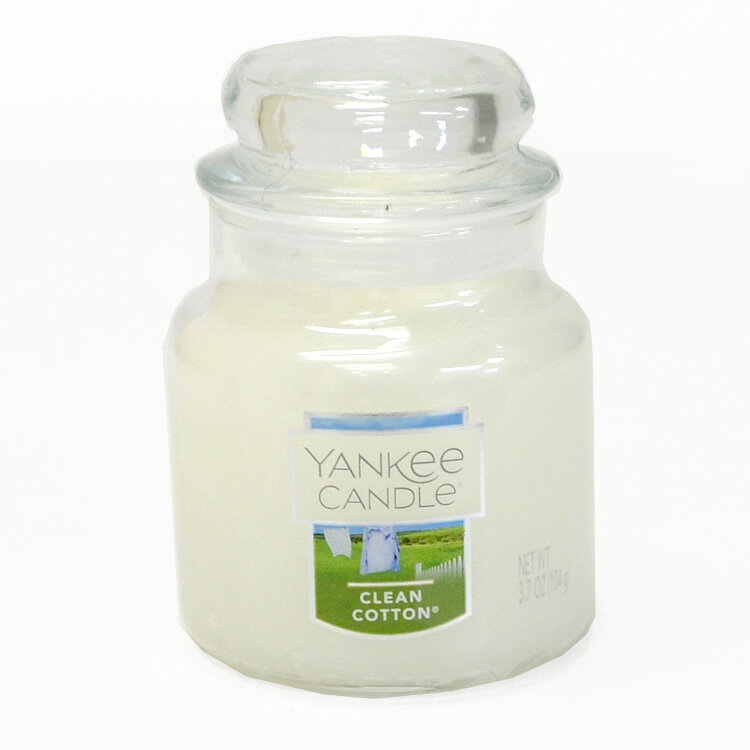 ヤンキーキャンドル YANKEE CANDLEジャーS クリーンコットンヤンキーキャンドル キャンドル 香り付き 柑橘系 フローラル ローズ ムスク グラスインキャンドル アロマキャンドル アロマ 睡眠 フレグランス インテリアフレグランス 睡眠