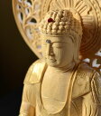 白木蓮方大佛座「金泥書/座釈迦」2.5号 下台付【曹洞宗】【御本尊】【仏像】【仏壇用御本尊】【木彫り】【木彫】【ミニ仏壇】【仏壇】【宗派】【ご本尊】【送料無料】...