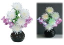 ルミナスLED「白菊と蘭」〔PC製〕高さ48cmすっきりコード巻&お線香テスタープレゼント!【LED】【おまけ付】【菊】【蘭】【LED】【電気式】【お盆】【盆提...