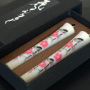 【越後花ろうそく】手描き絵ろうそく「桜 」10cm2本入り【新潟生まれの手描き絵ろうそく】ネコポス便3個まで可能 ギフト 絵ローソク 花ろうそく 進物 お彼岸 ...